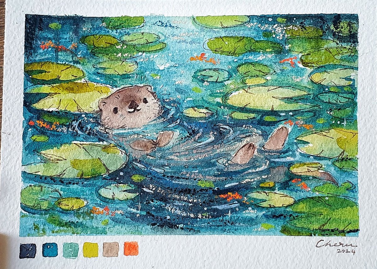 Little otter painting 🦦