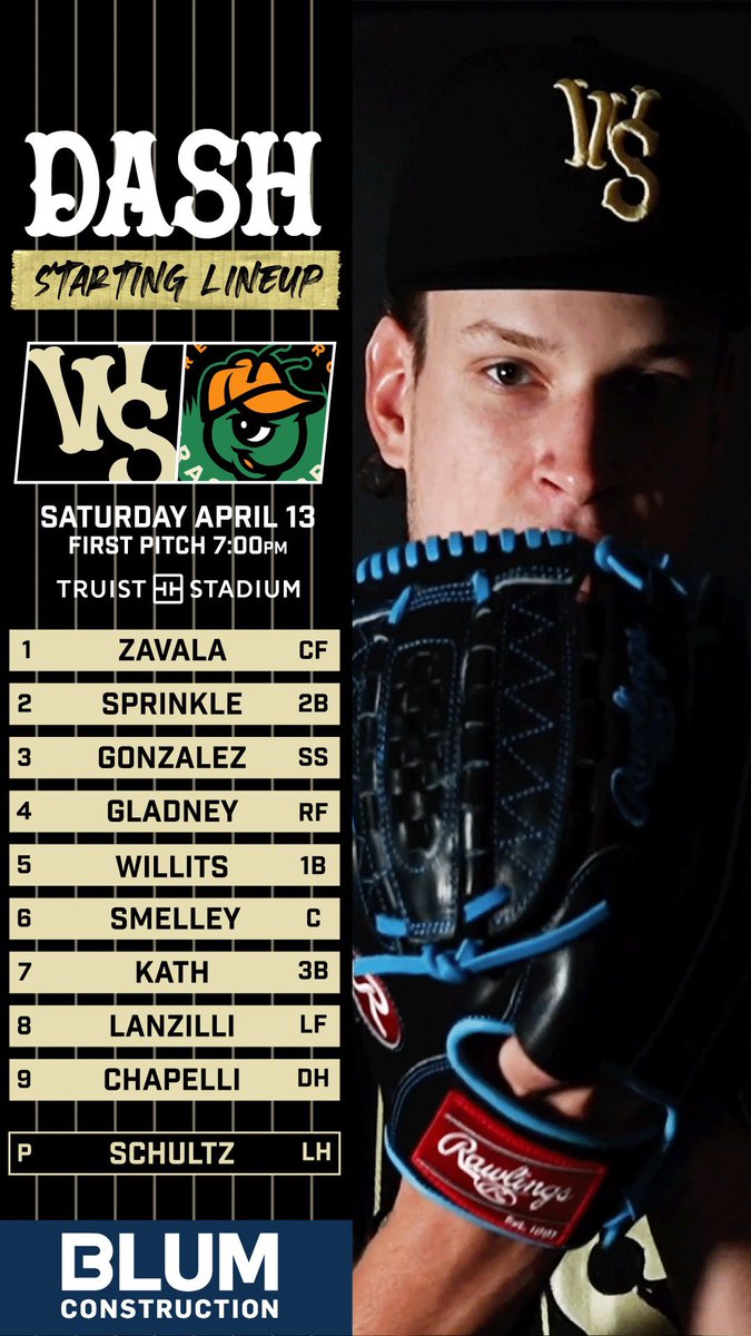 WSDashBaseball's tweet photo. Your GOLDEN starting lineup, presented by @FLBlumConstr 

#AsGoodAsGold https://t.co/OBA1vWAUpz