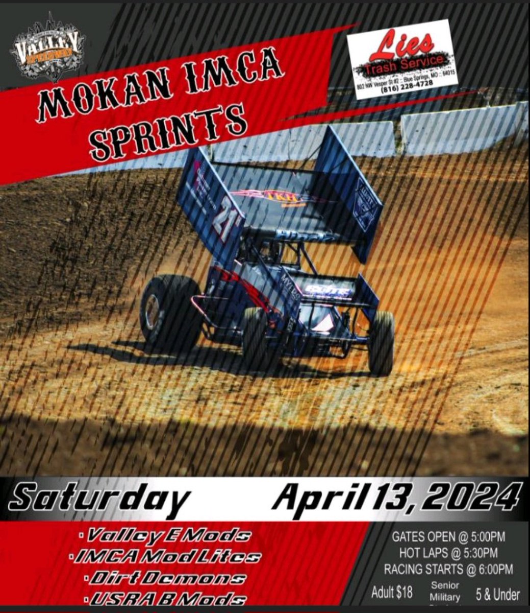 First IMCA sprint car race ever! Headed out to Valley Speedway to run with the @IMCA_racing Mokan 305 series!