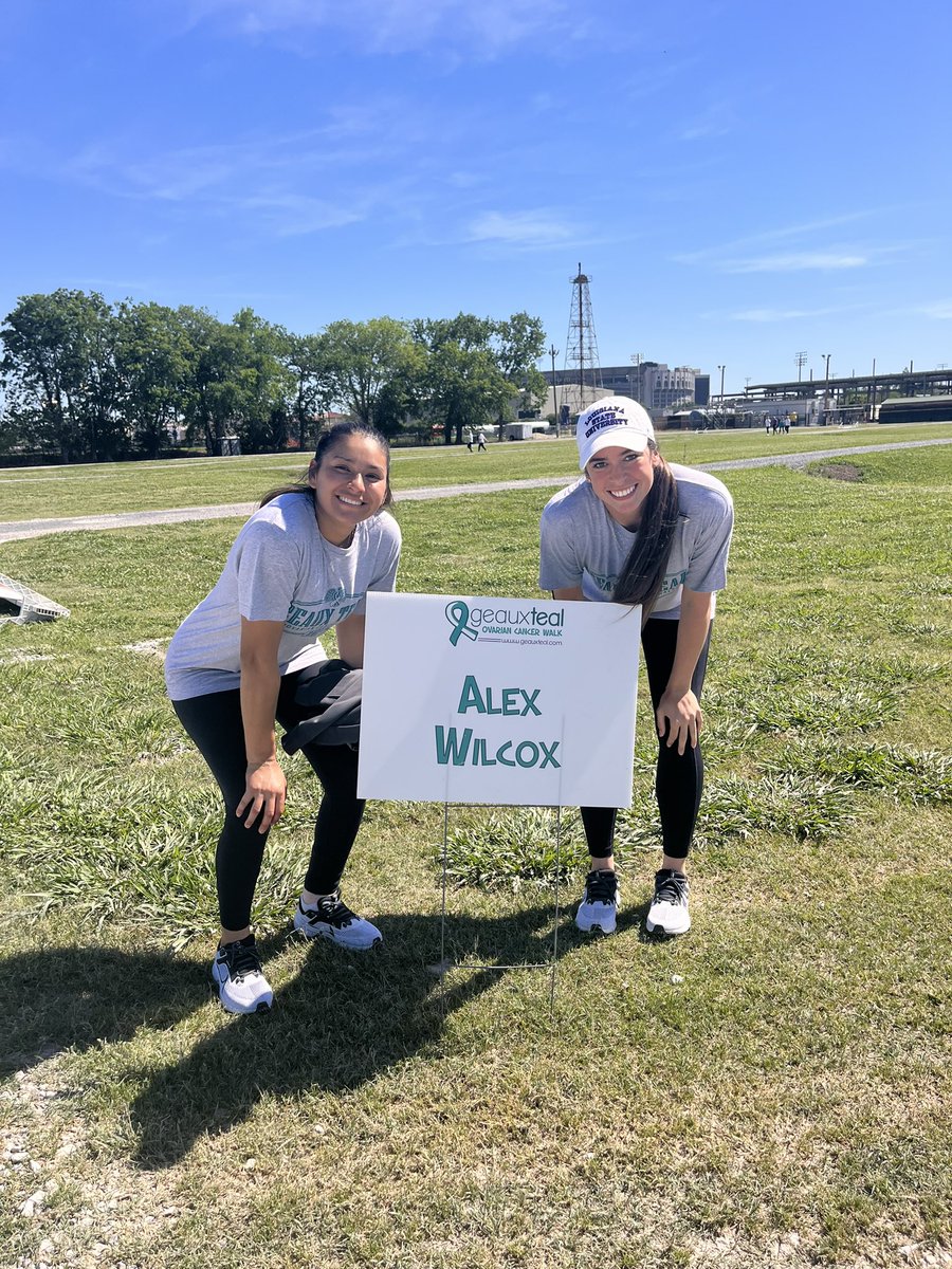 Beyond thankful for @LSUQuinlanDuhon and all those that made this beautiful day possible. Over 900+ at Tiger park to honor their loved ones this morning and today the entire SEC turns teal to support Alex and spread awareness. What a special day! #geauxteal #noonefightsalone