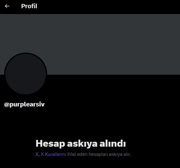 Merhabalar, eski hesabım (@purplearsiv) askıya alındığı için tekrar bir arşiv hesabı açma gereği duydum. Sizden ricam, bu postu retweetlemeniz; eskiden takip eden takipçilerimin karşısına tekrar çıkması için rtlemeniz gerekiyor. Videolar gelmeye devam edecek. teşekkürler