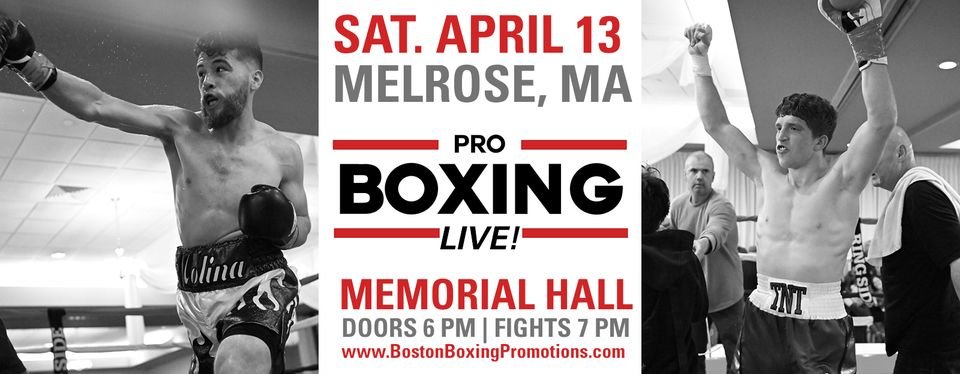 I'll be at the commentary table tonight for @BostonProBoxing at 7 PM EST on combatsportsnow.com $19.99 for an evening of nine professional bouts. See you then!