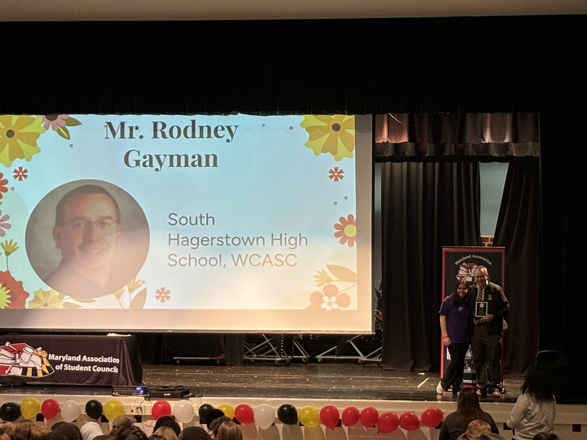 Congratulations to our principal, Mr. Gayman, who was named MASC's Principal of the Year! #rebelpride #webleedgreen #wcpsmd