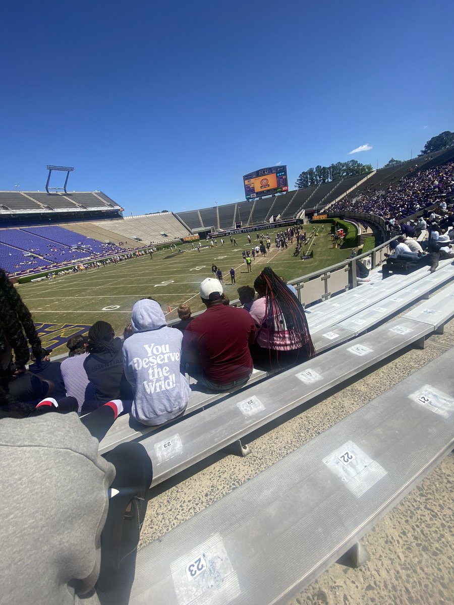 Having a great time at East Carolina. Thank you to Head Coach Mike Houston and the ECU 🏴‍☠️ staff for having me. #ECU #Gopirates @thetylereden @polk_way @BartowFb @Damon_Magazu @DeShonJackson9 @ECUCoachHouston