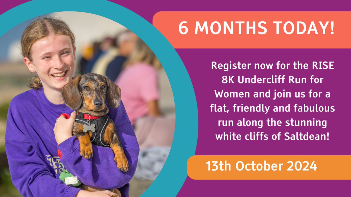 ICYMI - Our iconic 8K Run for Women will return to the Undercliff, for the 17th time, six months today, on Sunday 13th October 2024 – will you join us? Read more 👉 ow.ly/uWvH50Rf1Jz