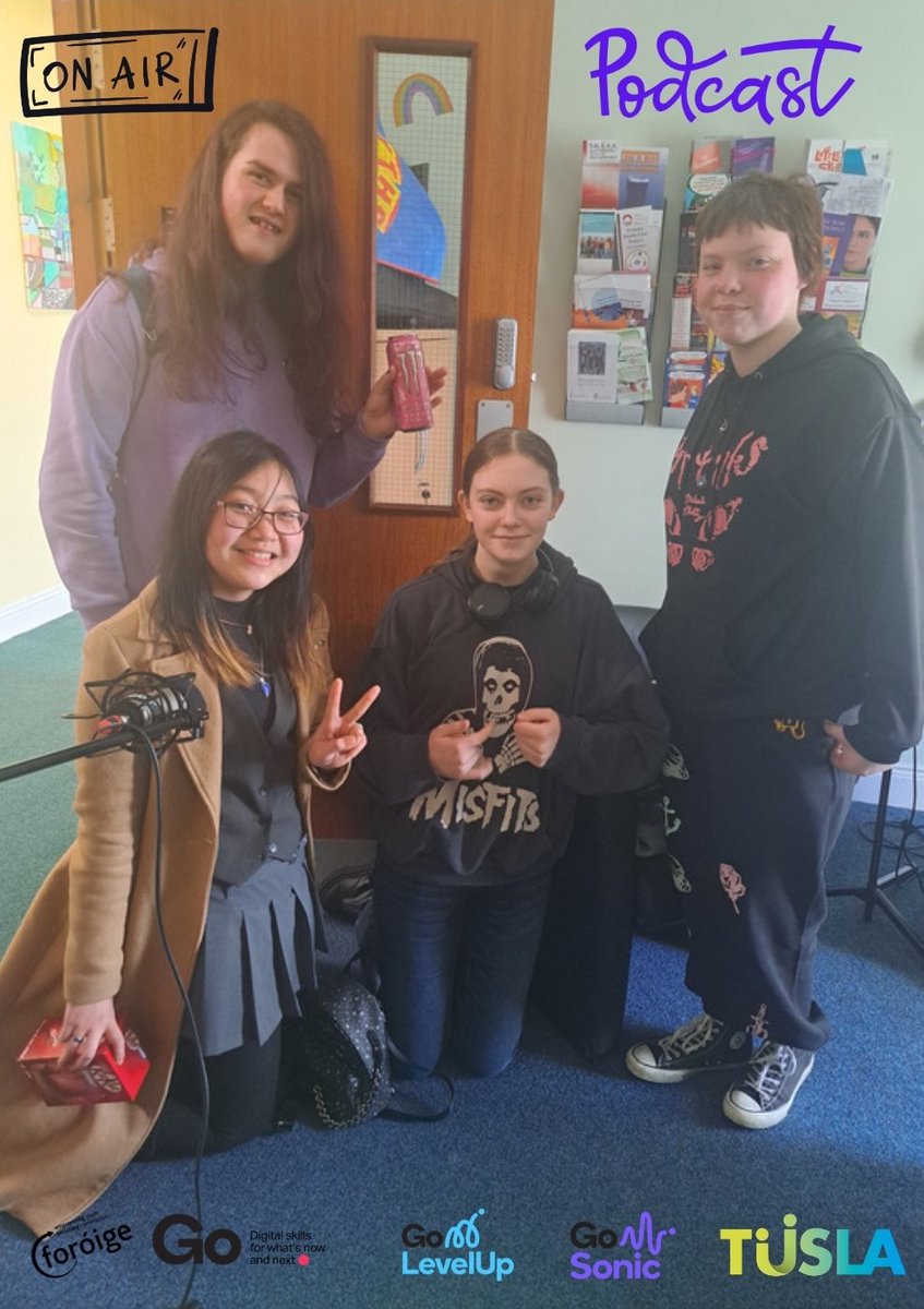 🎤 Podcast Time! Young people participated in the podcasting initiatives. Stay tuned!!! For the exciting launch coming soon. @tusla @LimClareETB @LimClareETB_CYP @Foroige working together to bring creativity for well-being initiatives to young people in West Limerick.