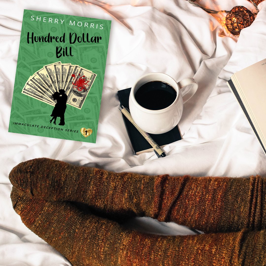 ⭐️⭐️⭐️⭐️⭐️She must flee when the man she became involved with and found out is married, is killed by his wife and she is framed for the murder by the counterfeiters. HUNDRED DOLLAR BILL Immaculate Deception Series Book 1 By SHERRY MORRIS amzn.to/4apVD9M