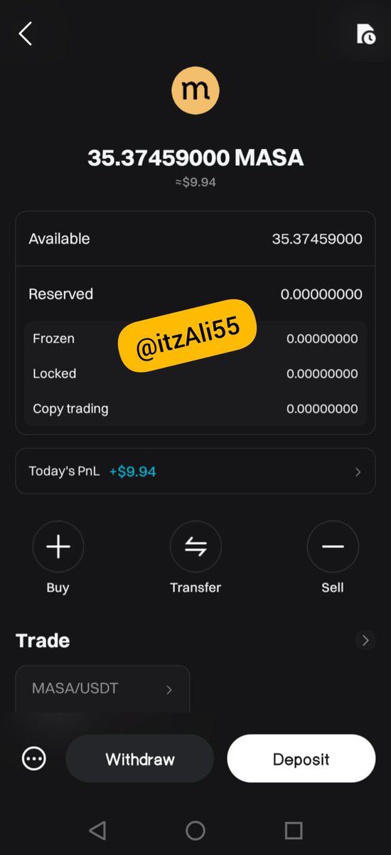 itzAli55's tweet photo. I know it's not a big amount but I put all the funds that were in my account into it.
#MASAlistBitget
@0xJADU_GAR
@ana__hussaini
@FiaaHussaini
$MASA https://t.co/tT4WWY69tj