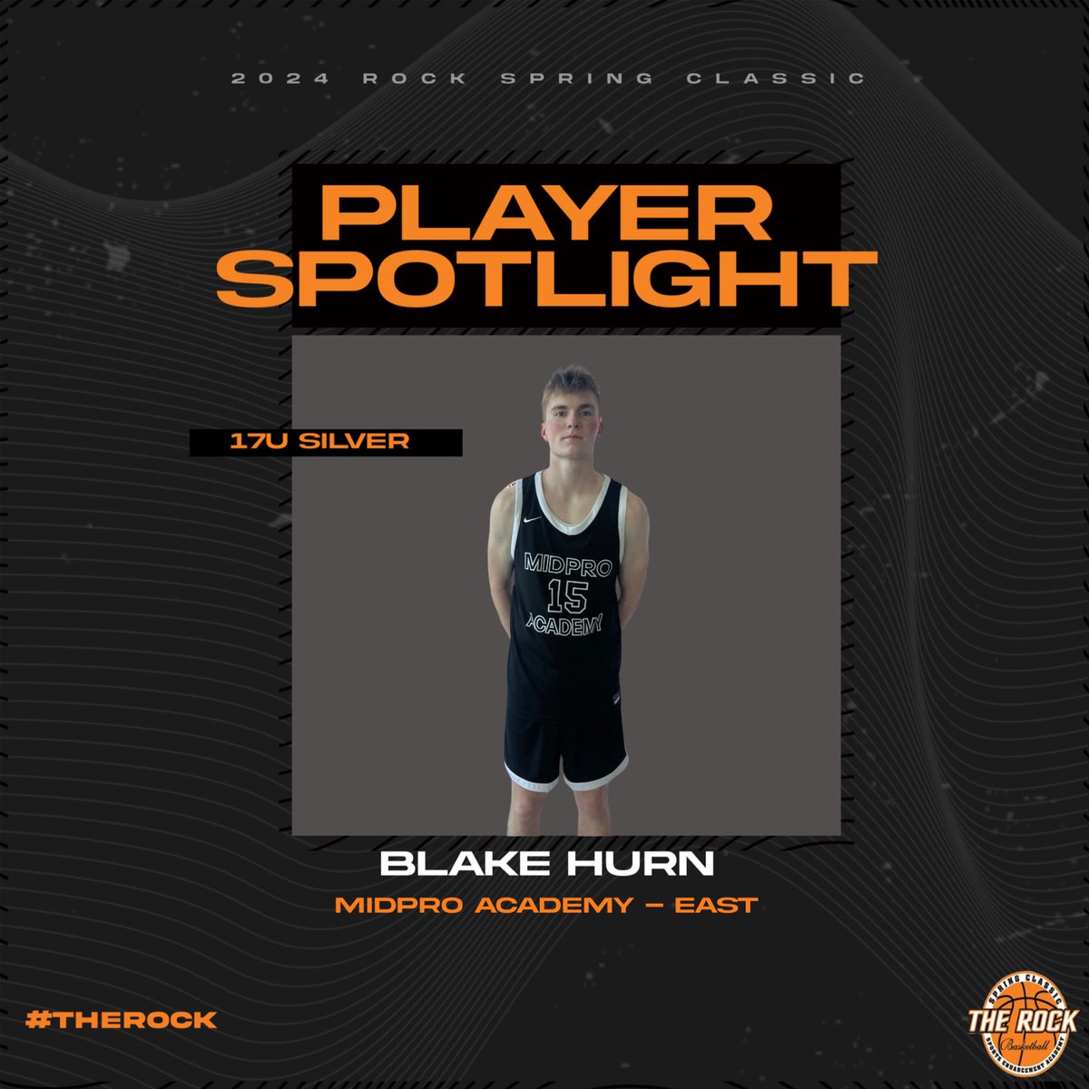 🚨PLAYER SPOTLIGHT🚨 2025 Blake Hurn scored 19pts in @MidProAcademy - East tough win over Gallo Sports Center 53-50! #TheROCK
