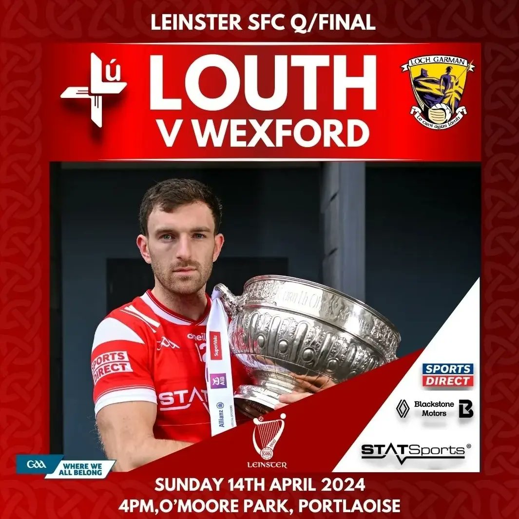 The very best of Luck to Sam, Craig, Wayne and the rest of the @louthgaa squad tomorrow in their Leinster Football Championship quarter final, all at Naomh Mairtin are proud to have the county Captain in Sam Mulroy who is a brilliant ambassador for our club on the county stage!
