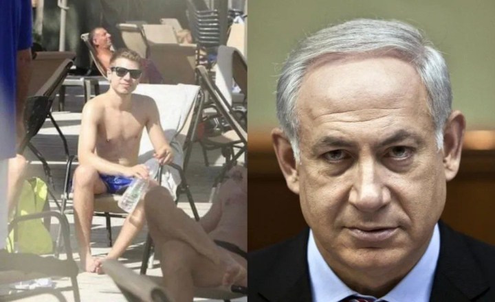 Enquanto tenta de todas as formas iniciar a Terceira Guerra Mundial e manda os jovens de Israel para a morte, Netanyahu certificou-se de que o seu filho possa curtir a praia com a bunda sentada no pudim em Miami, nos EUA...