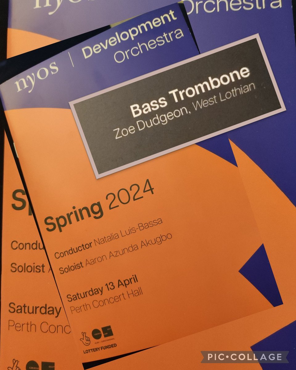 Congratulations on a fantastic concert tonight,  rounding off a week of music making with NYOS.  #teamtrombone #proud