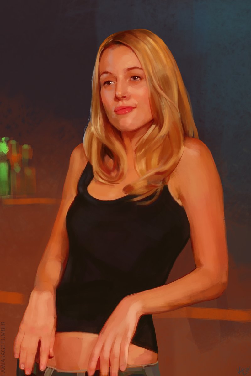 A quick Jo Harvelle painting 🧡 #supernatural #spnfanart