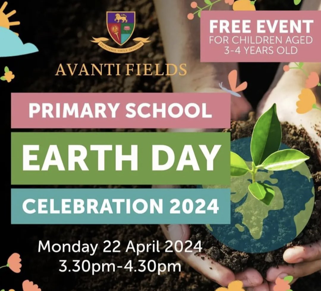 #EarthDay Bring your child to have some fun with enriching activities. Register on Eventbrite to reserve your FREE space: eventbrite.co.uk/e/avanti-field…