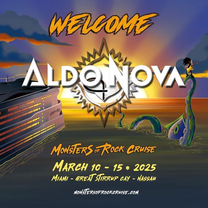 I'm thrilled to announce that i'll be on the Monsters of Rock 2025 cruise. Between March 10-15, Miami, Great Stirrup Bay, Nassau. I'm stoked !! Make sure you don't miss it. There'll be some killer bands there also, because that the cruise to go to if you… aldonovarocks.com