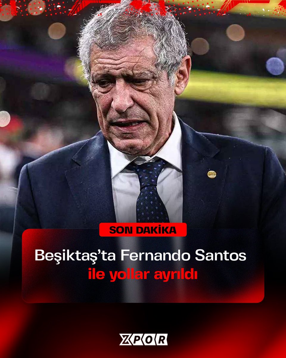 Beşiktaş, Fernando Santos ile yolların ayrıldığını açıkladı! Siyah beyazlıları sezon sonuna kadar Serdar Topraktepe çalıştıracak