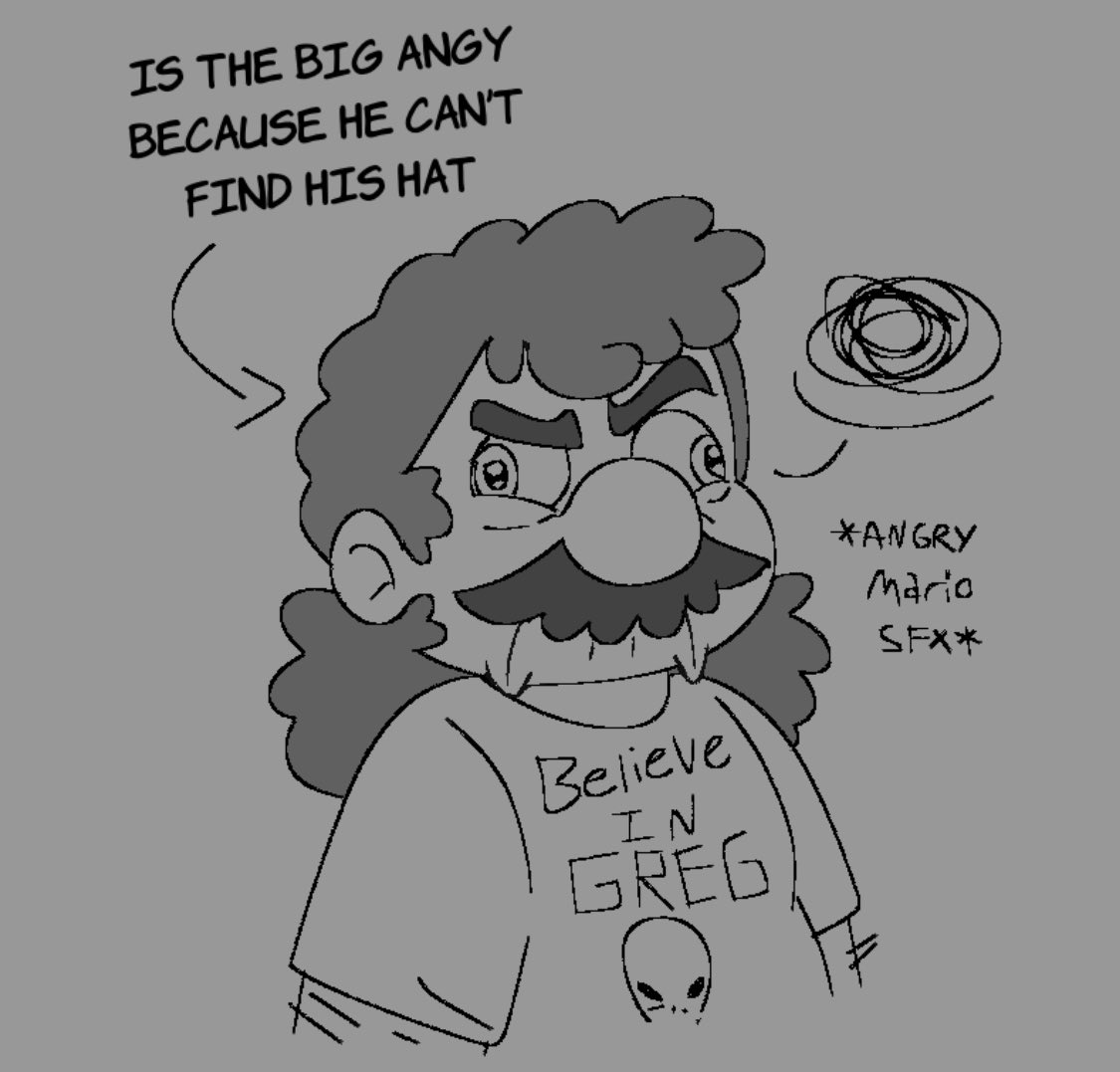 theartistisme43's tweet photo. Mario loses his hat #smg4 #smg4fanart #smg34 #smg43 #smg4au https://t.co/s5ZIyx3A7q
