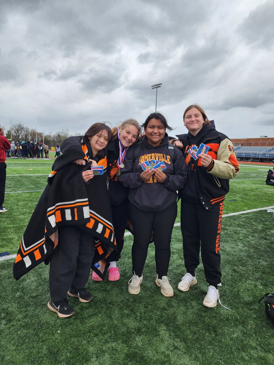 So proud of these girls for putting it all together today at Skyland Conference Relays. 1st in our division for all 3 throwing events!! 
#goville
<a href="/njmilesplit/">MileSplit New Jersey</a> <a href="/VillePioneers/">Tim Davis</a>