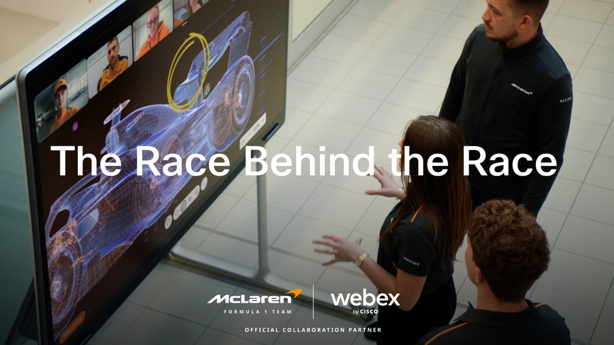 ankitjuthani's tweet image. “The Race Behind The Race” featuring the innovative partnership between @Webex and @McLarenF1 has been nominated for a #Webbys Award!
 
Vote now: cs.co/6012wIu3Q
