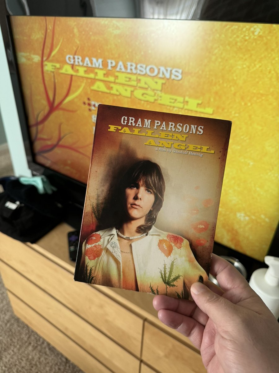 DVD time! Found during one of my Goodwill Hunting excursions…the music documentary “Gram Parsons Fallen Angel.” I’m about half in but there is a lot of Phil Kaufman screen time. Gimme more Keith and Emmylou! Who else has seen this doc? Where are my Gram fans?