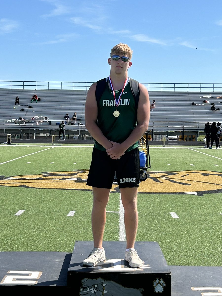 Regional qualifier in the discus. Area champion