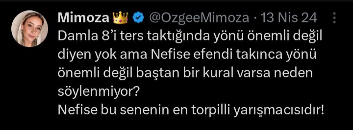 Bu rezil şizofren bunak iki gramlık aklıyla 'Nefise efendi' diye bir tabirle halk arasındaki genel kullanımıyla güya Nefise'ye erkeksilik atfediyor. Sırf prim için, sahtekar dedigi Damla fanı takılan etkileşim köpeği omurgasız sahtekar.