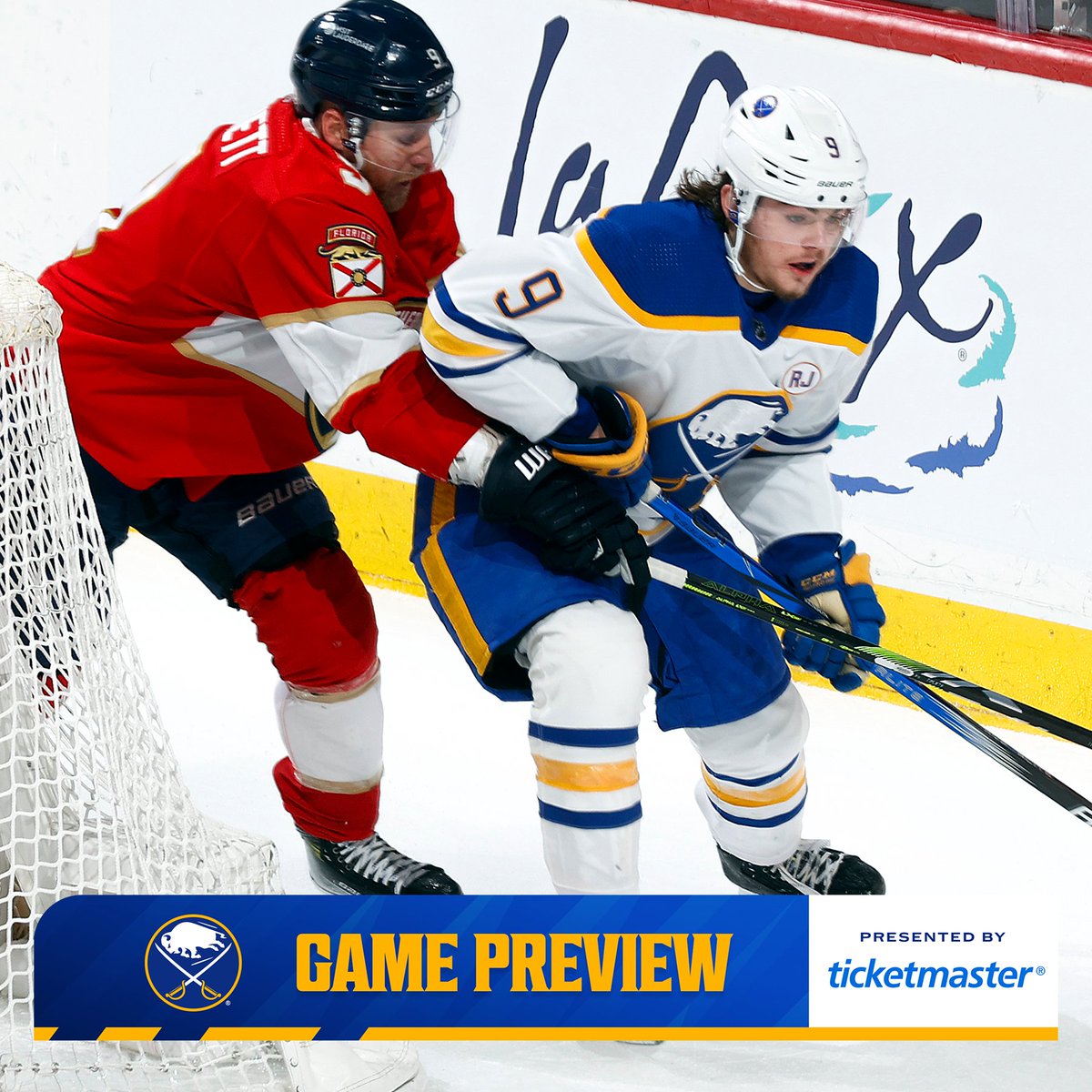 Bo Byram will be in tonight's lineup, per head coach Don Granato. Read the game preview: bufsabres.co/3UhNj51