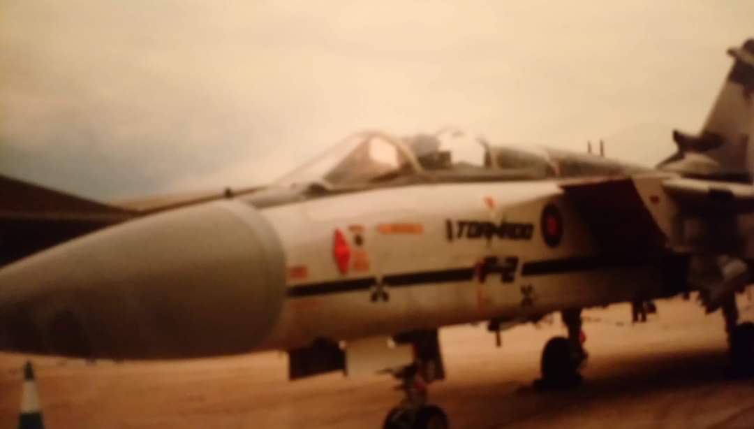 Tornado F2 ADV prototype at Boscombe Down seen on a families day. Not the best picture.