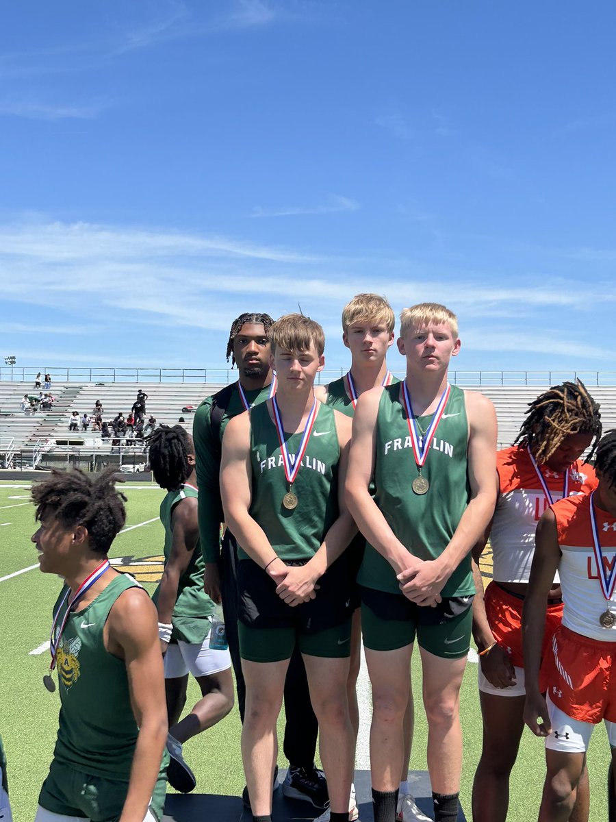 Regional qualifiers. Area champions in the 4x1!