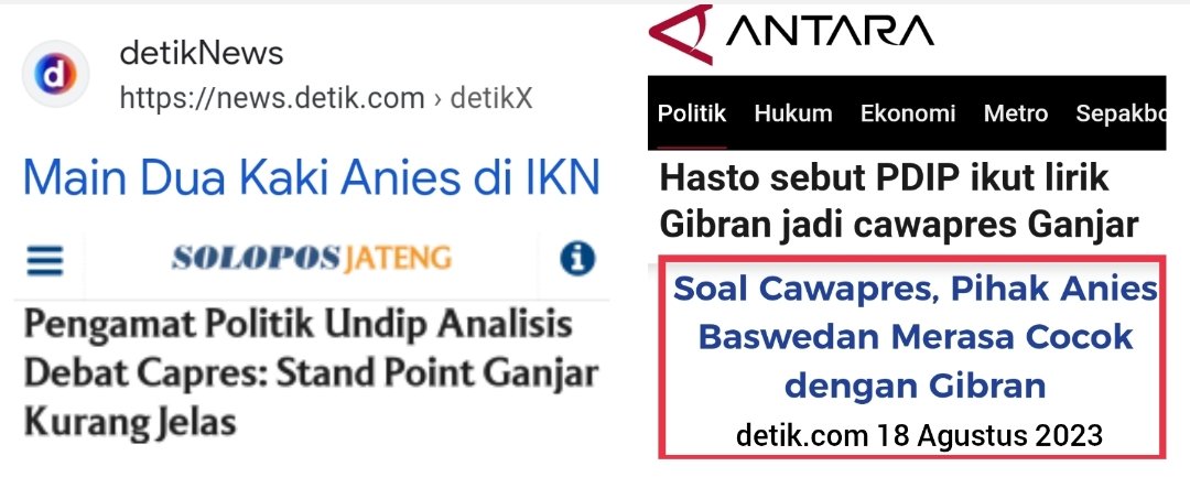 Anies dan Ganjar itu kalah karena posisinya tidak sejelas dan setegas Prabowo. Anies main dua kaki di IKN, Ganjar setengah2 mau melanjutkan. Tim Anies dan Tim Ganjar juga tidak istiqomah, seakan anti Jokowi, tapi mendekati Gibran untuk dijadikan Cawapres.