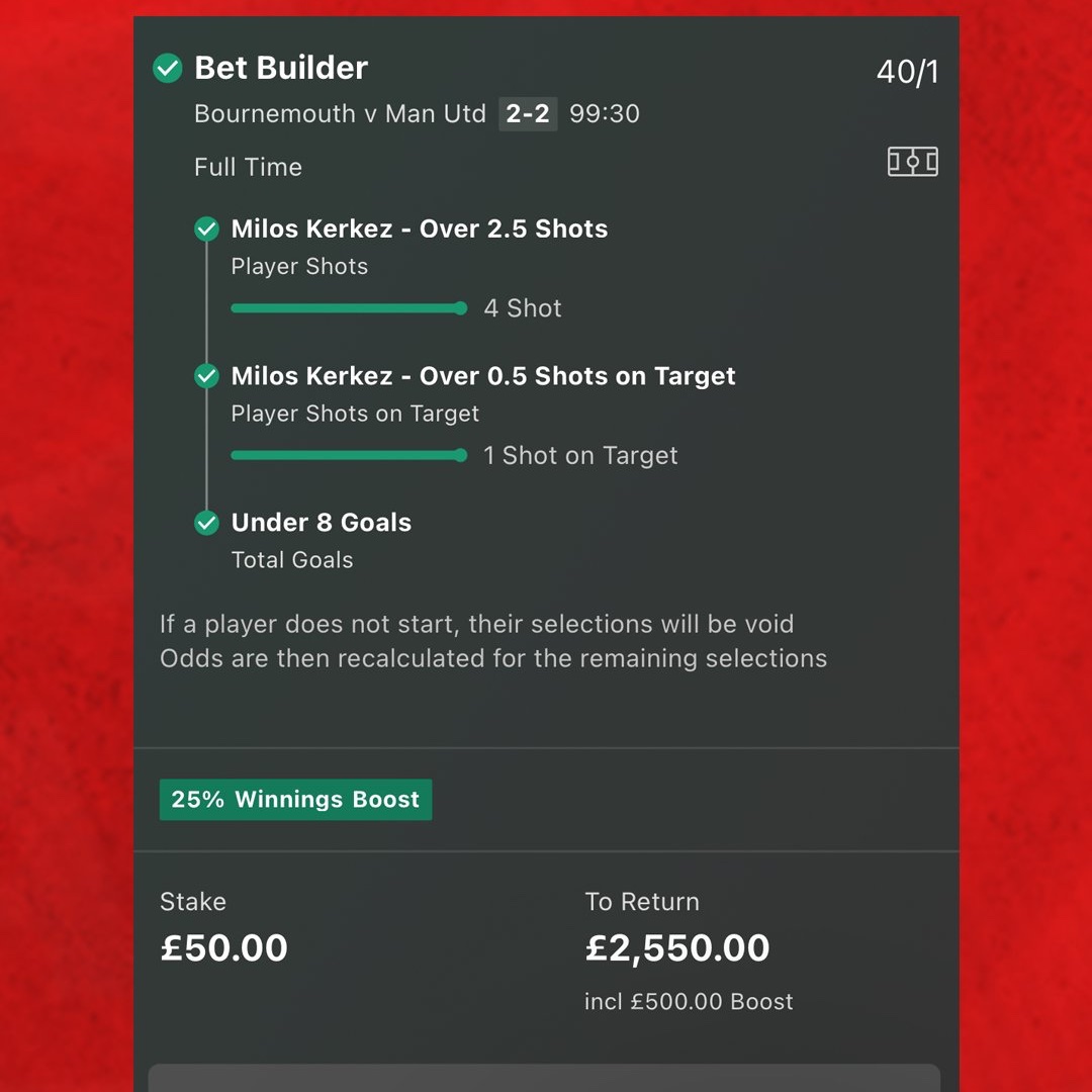 TopShelfTips_'s tweet photo. 40/1 BOOOOOOMMMMMM!!! 💣✅

OH MY DAYS, WE'VE JUST WON £2500! 😱

💰£200 CASH GIVEAWAY! 🔥

To celebrate, I’ll be giving £100 to TWO lucky people! 🤝

All you have to do is LIKE ❤️, REPOST, AND FOLLOW! 🫡

Get my bets for FREE here ⤵️
https://t.co/ozwAvMR0bJ https://t.co/Tag44G9IC6