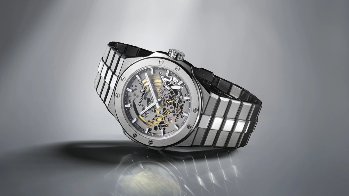 derelojes's tweet photo. Chopard Alpine Eagle 41 XP TT, un reloj deportivo de lujo ultraplano en titanio, con esfera esqueletizada y movimiento automático L.U.C 96.17-S https://t.co/b4ereLRmC4 #Chopard #ChopardAlpineEagle #derelojes https://t.co/GBGQxrR5EU