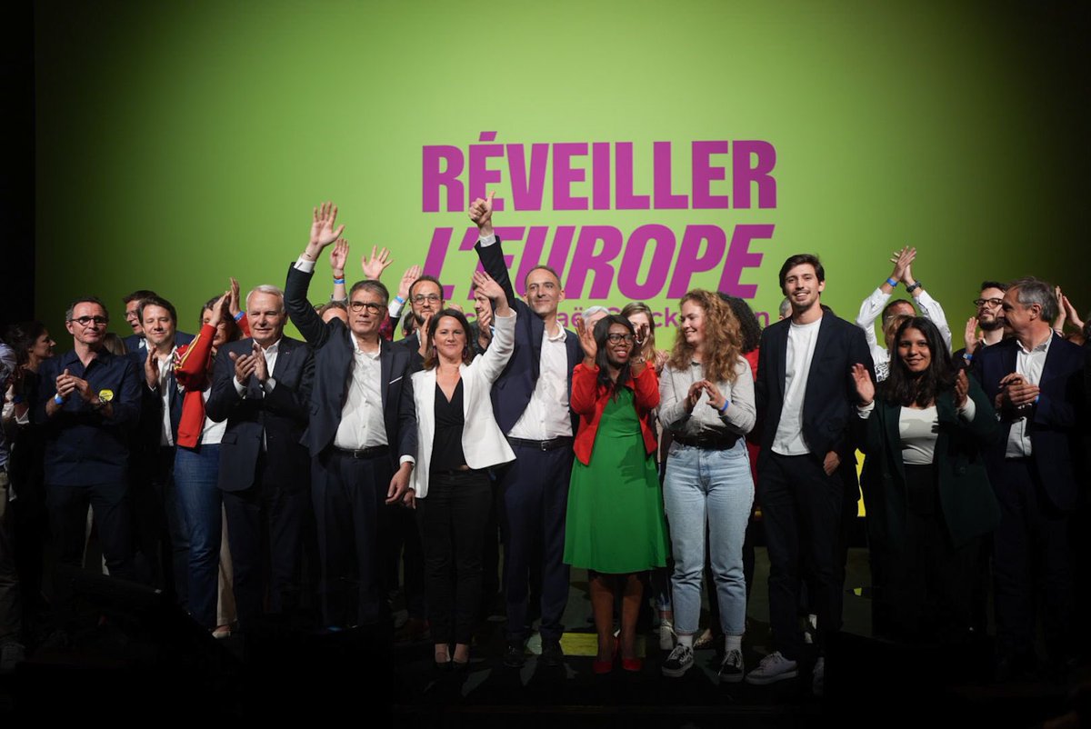 Meeting réussi à #Nantes aujourd’hui : 3000 personnes réunies autour de @rglucks1 pour #ReveillerLEurope et faire la transformation écologique et sociale. Pour une Europe qui protège, le 9 juin mobilisons-nous !