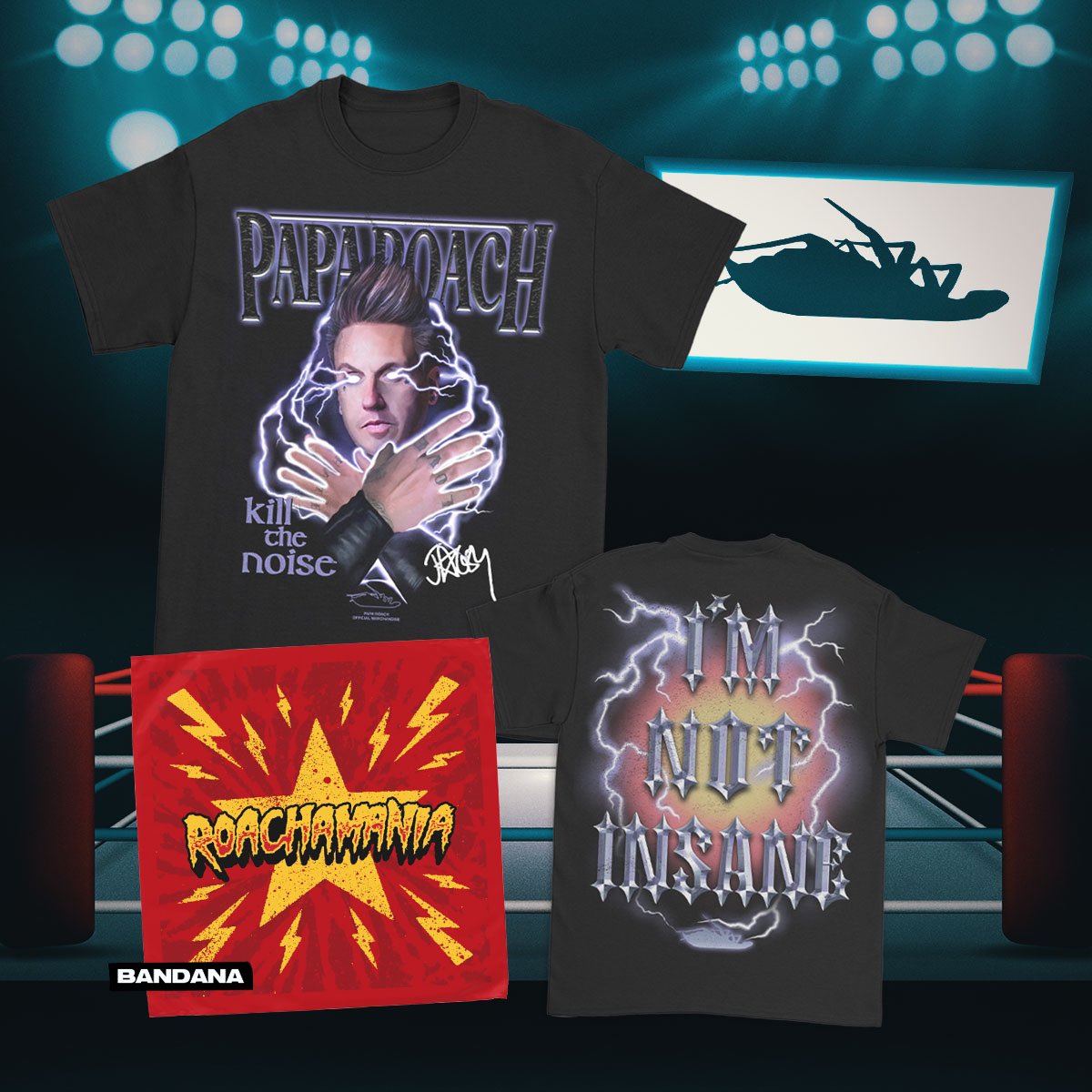 🤼🪳RoachMANIA is here! 🔥 Inspired by The Undertaker’s epic return at #WrestleMania , step into the ring with this exclusive, limited drop! 🚨Available Now🤘 paparoach.com