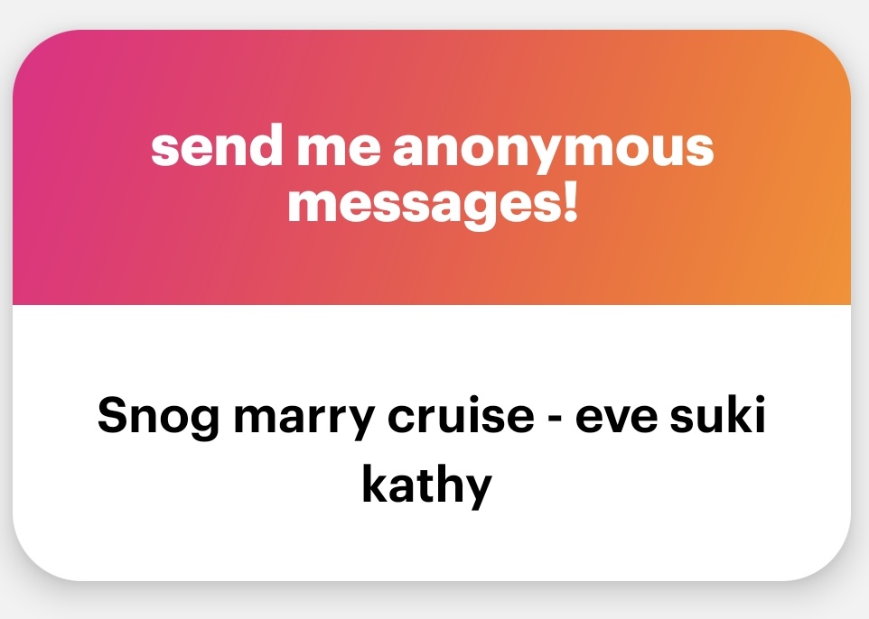 SukiEveAlways's tweet photo. Snog - Eve
Marry - Kathy
Cruise - Suki https://t.co/7ewU0SBtlV