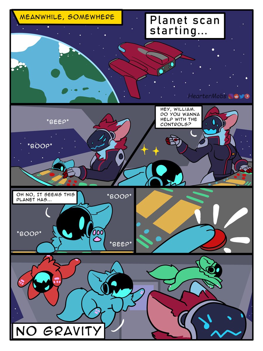 Scanning... Commissioned comic for: @Redhunter337 #furry #furryart #protogen