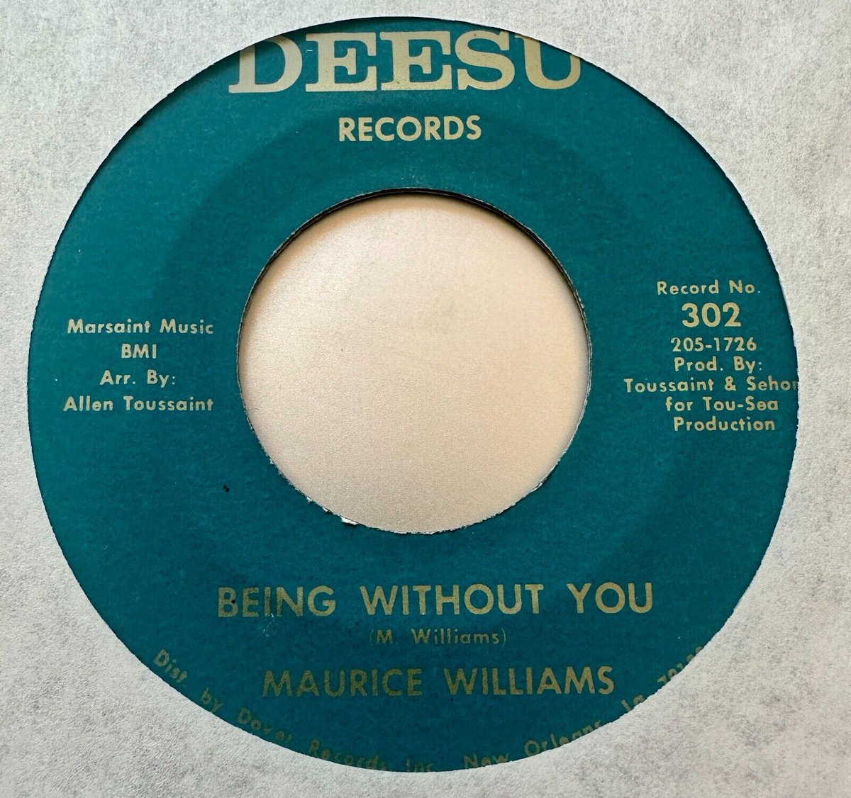 archived! $ 610 | Maurice Williams Northern Soul 45 'being Without You' Orig. On Deesu #vinyl popsike.com/maurice-willia…