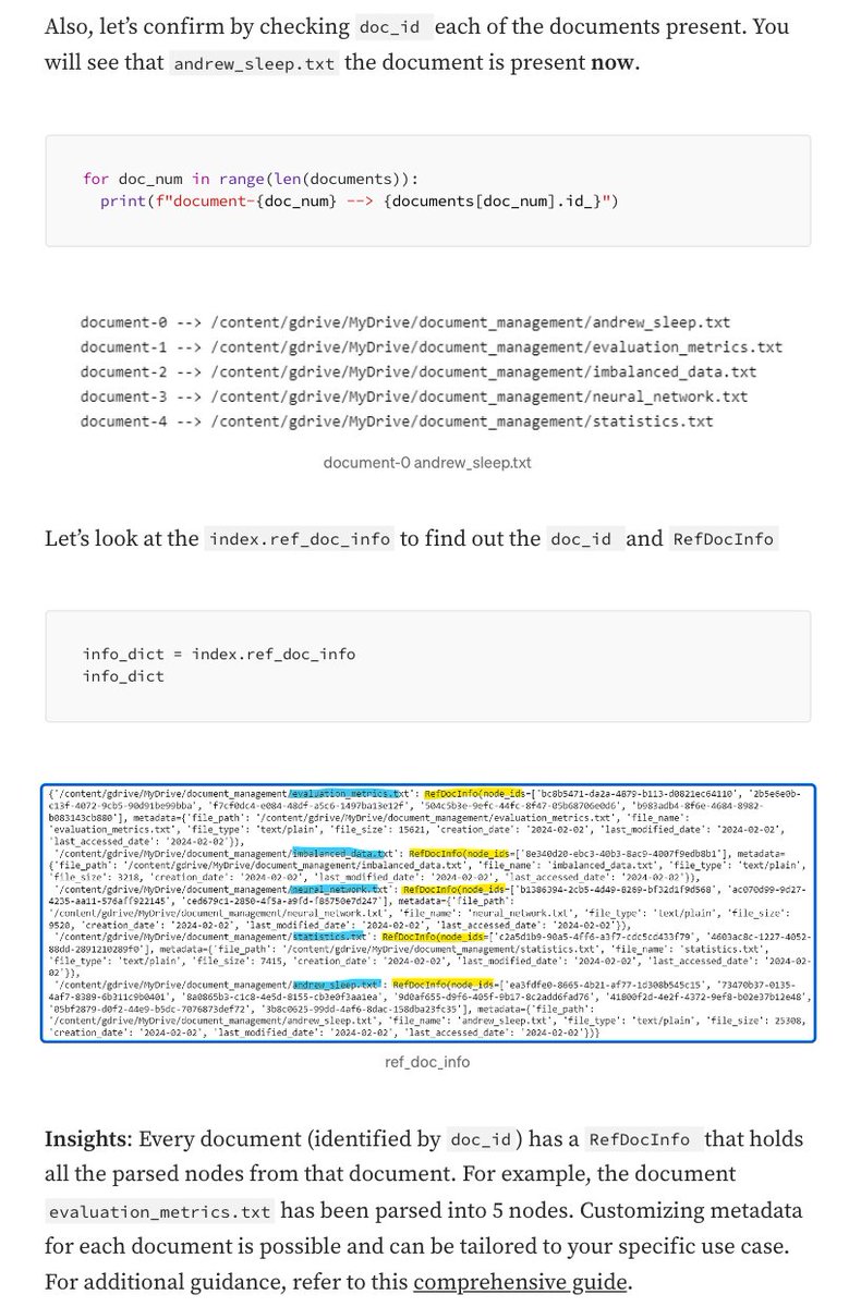 A key challenge in productionizing LLM apps is data management - how do you deal with live, constantly changing data while minimizing cost and latency? Both @llama_index open-source and LlamaCloud have key features for efficiently managing documents, their associated chunks, and…