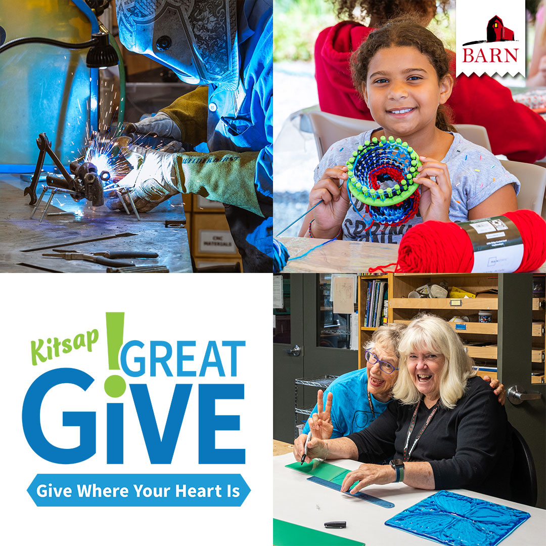 Bainbridge_BARN's tweet image. Early giving for the Kitsap Great Give is open now! Give today and double your impact thanks to a match from a generous donor!

pulse.ly/uxjaq6scqb

#KitsapGreatGive #igivelocal #community #nonprofitsmatter #kitsap #makerspace #bainbridgeisland #artclasses #youthartclasses