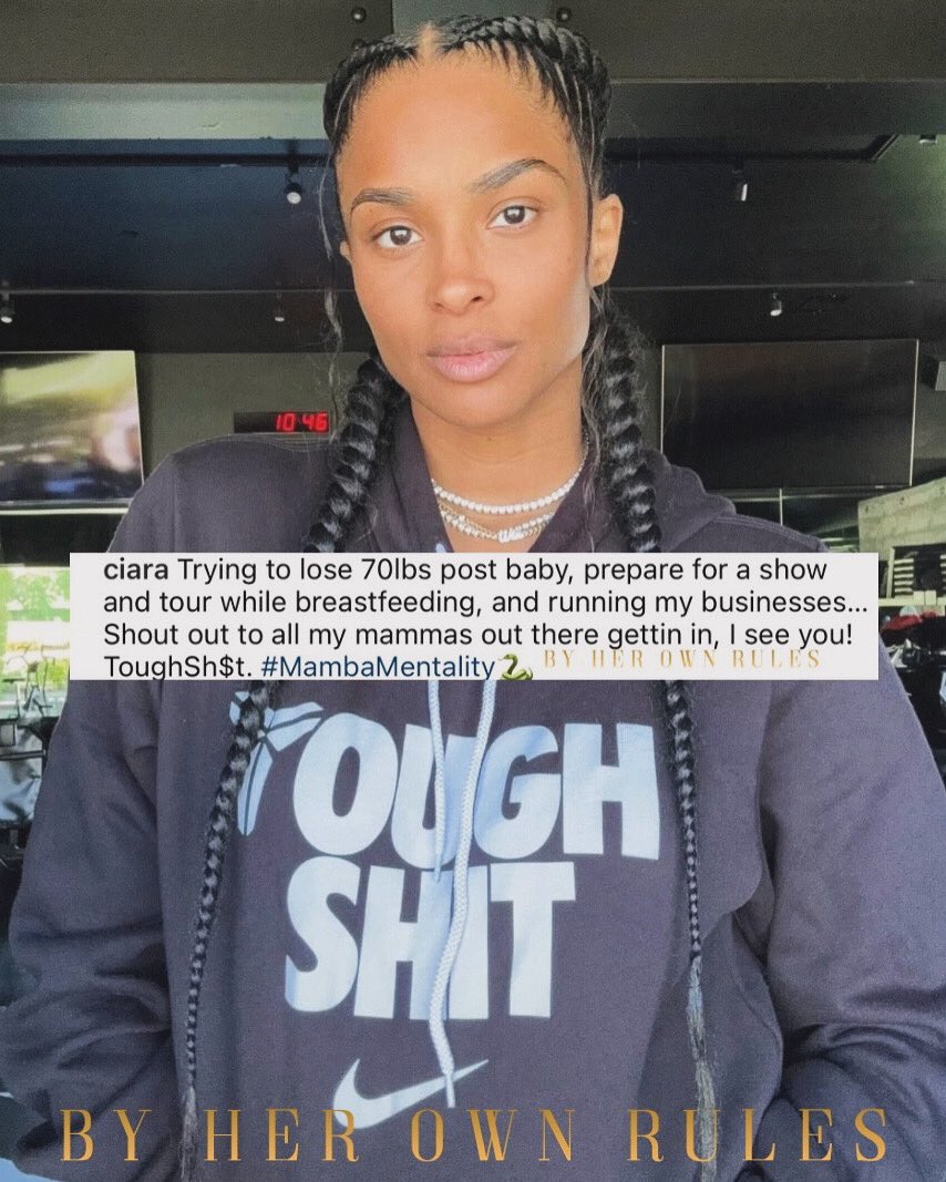 byherownrules's tweet photo. You got this @ciara 💪🏾 
For all the mamas who can relate, what’s the hardest part about being a mom? https://t.co/g8N9jGvPkS