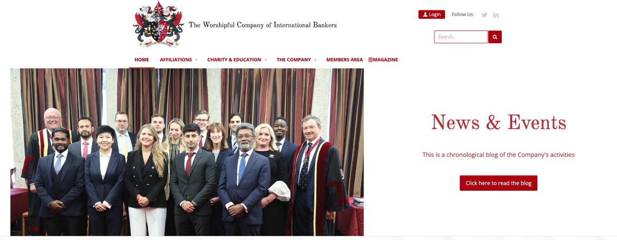 First time I have ever seen the 'Worshipful Company of International Bankers' a side arm of the City of London Corporation. Interesting name, anyone know anything about this entity? #UK #England #Banking
