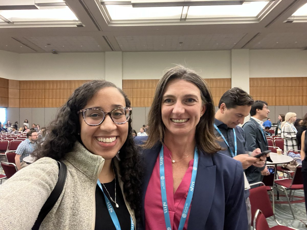 Got to meet my SGIM CAP mentor in person @KenceeMD, who has been mentoring me since I began my career as a hospitalist. She even sponsored me for the workshop I’m giving tomorrow! #SHMConverge24 #mentorship #womeninmedicine @SocietyGIM