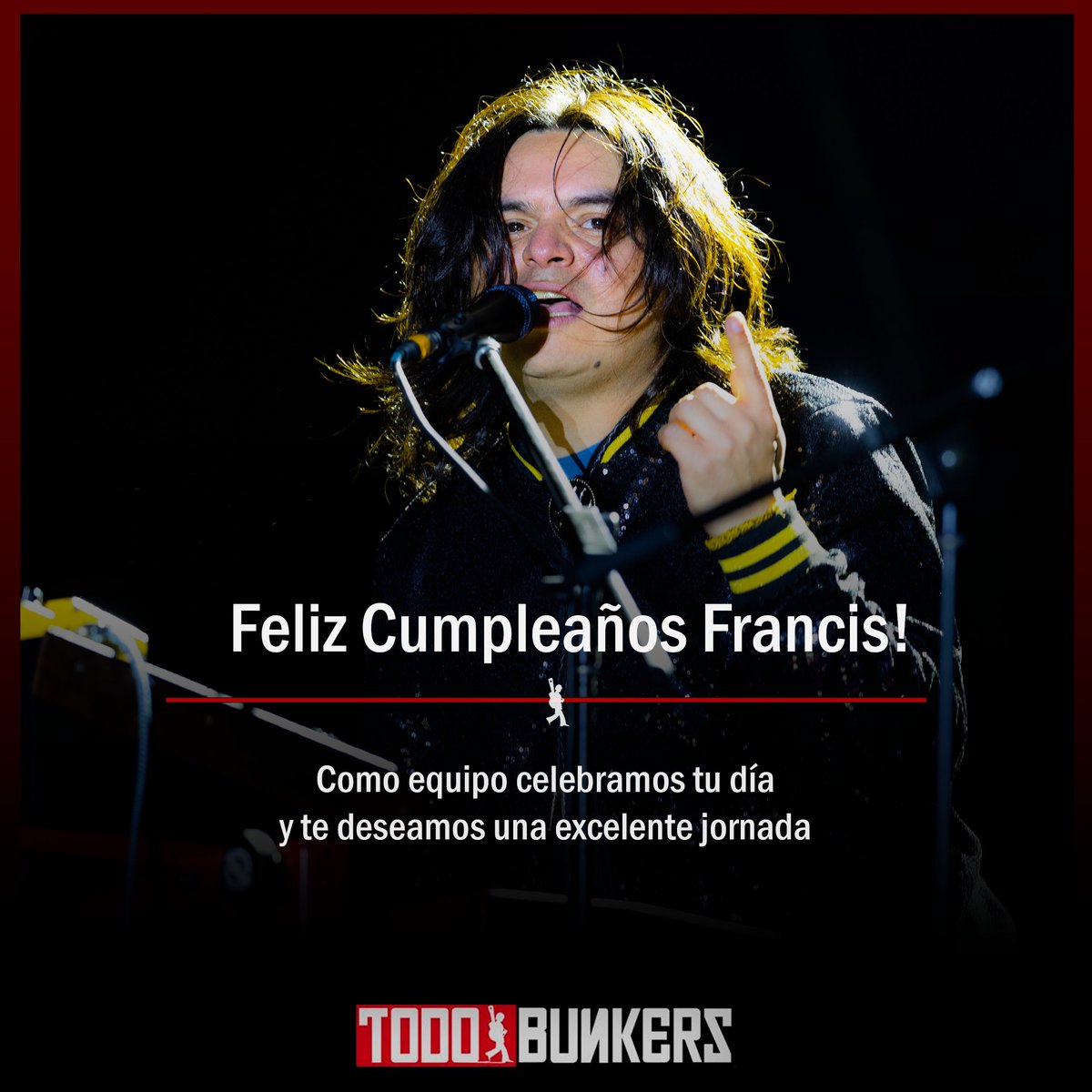 TodoBunkers's tweet photo. Hoy es el cumple del Francis y lo celebramos !! 🎂🥳 https://t.co/9pYvFFWH5J