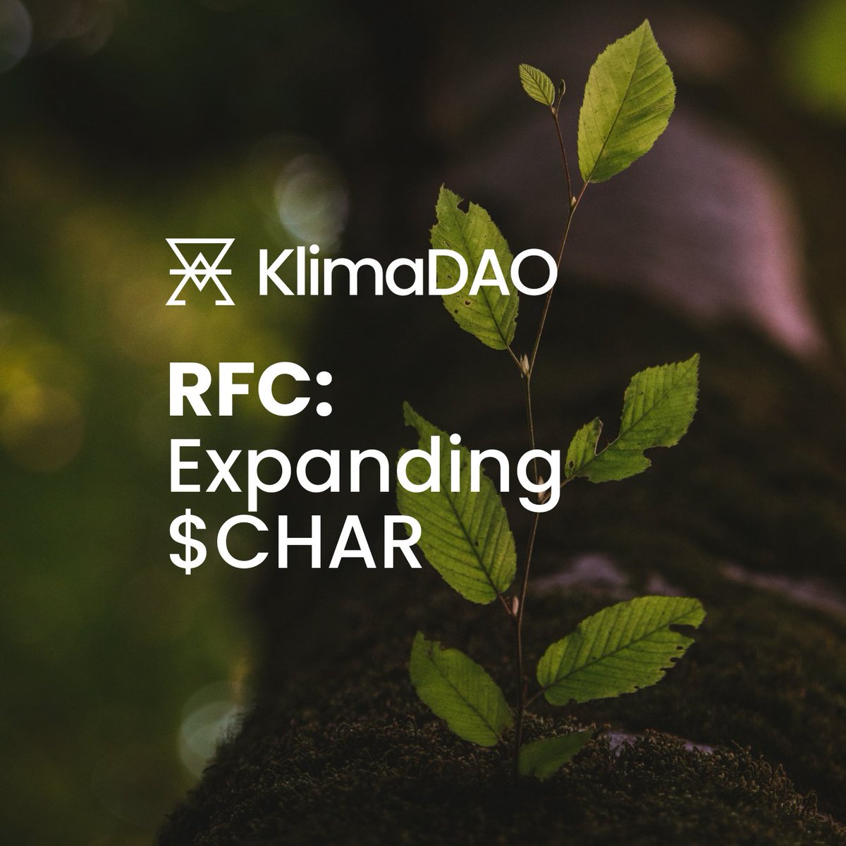 Discuss this latest RFC, which proposes to expand KlimaDAO's presence in the #biochar market. 🏛️ klima.fyi/rfc-expanding-… Initiatives include: • Partnering with @ToucanProtocol to provide liquidity for $CHAR on @base • Forward purchase from Exomad Green to grow $CHAR supply