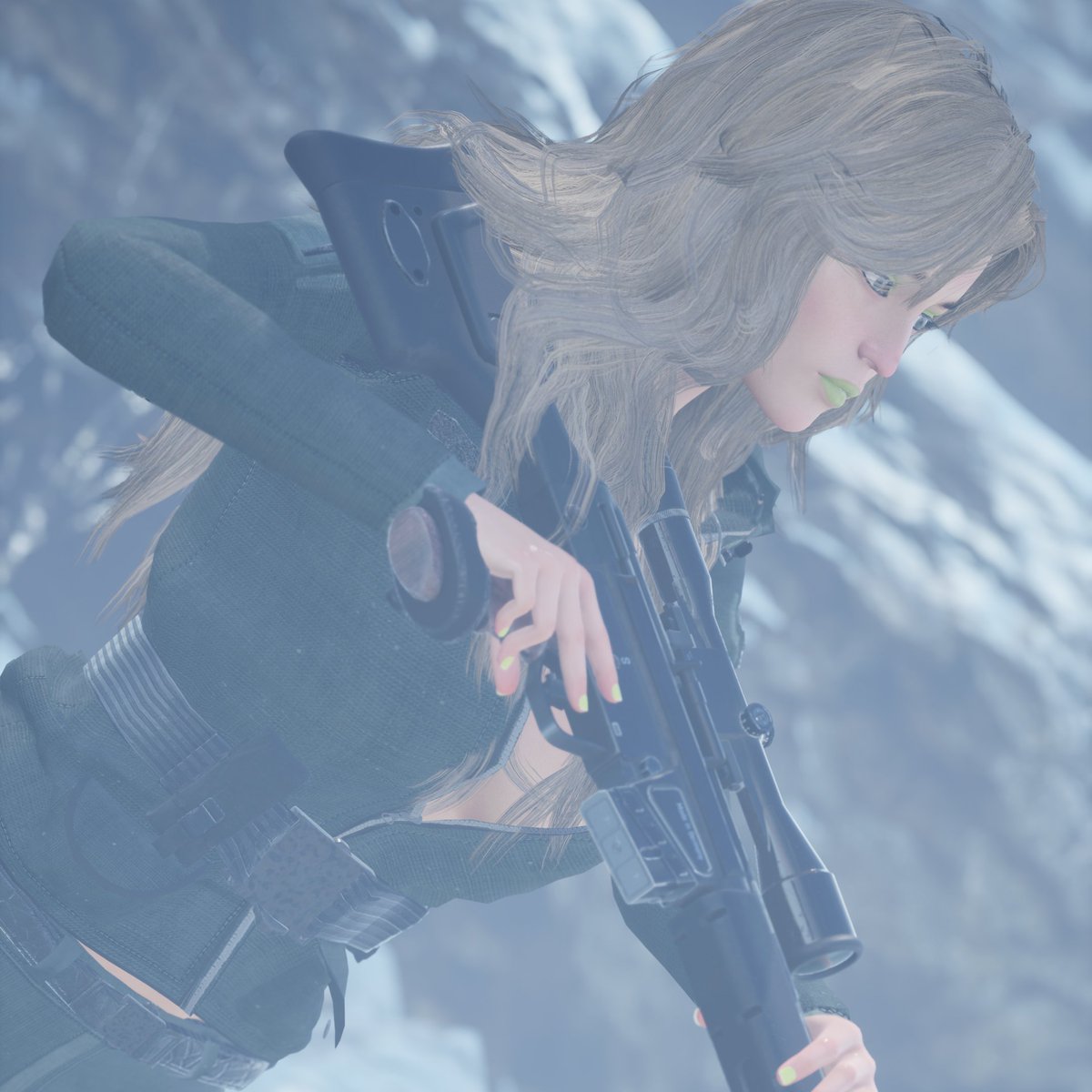 ChaoticSolomon's tweet photo. Hello guys ! I present to you my artistic vision of SniperWolf from Metal Gear Solid ₍^ >ヮ<^₎ .ᐟ.ᐟ

@EpicGames @HIDEO_KOJIMA_EN @Kojima_Hideo #YojiShinkawa @BlenderStudio_ https://t.co/eitnFMjyqR