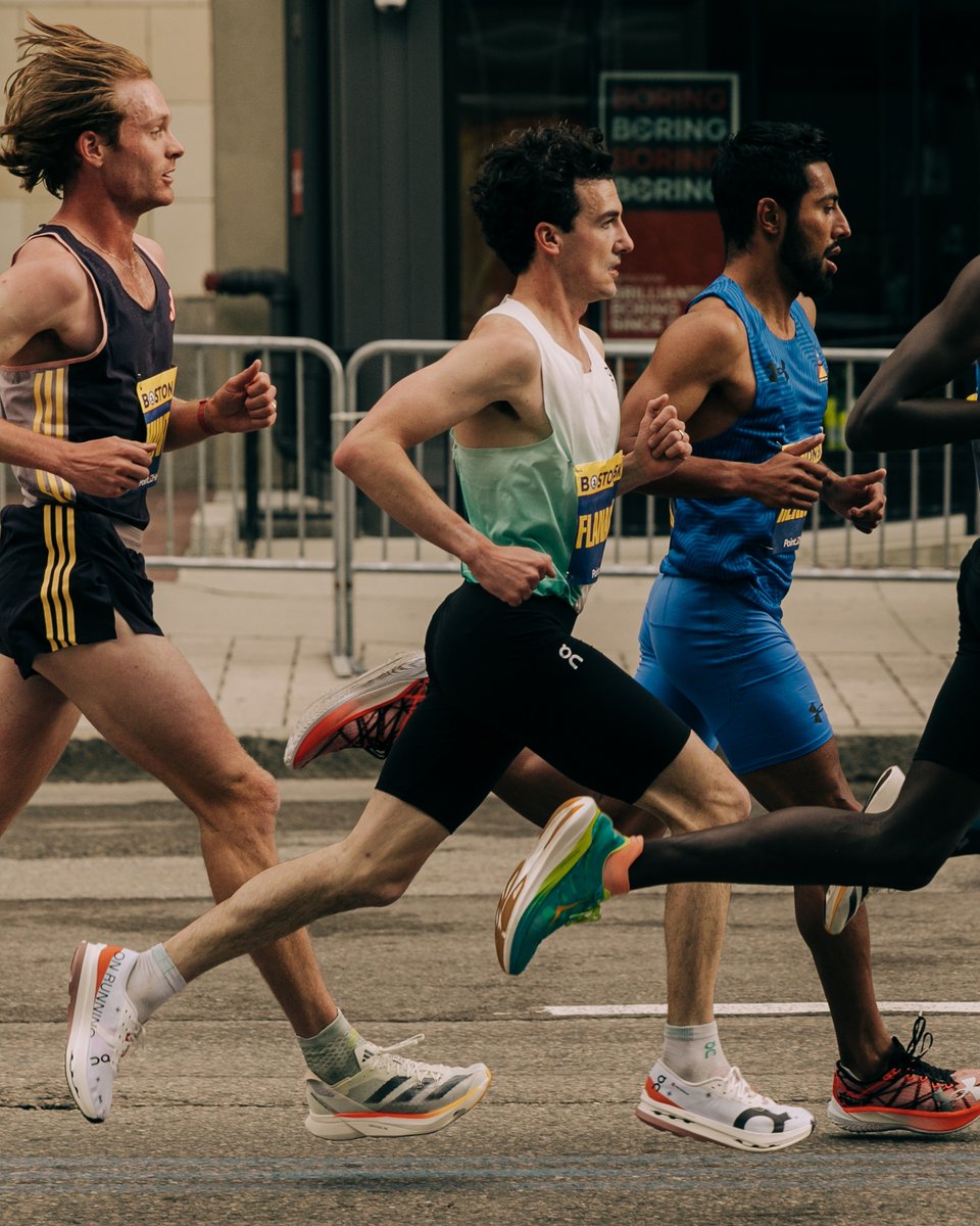 .@bennyflanagan rolling to a 4th place finish in the Boston 5K with a time of 13:43 ⚡️