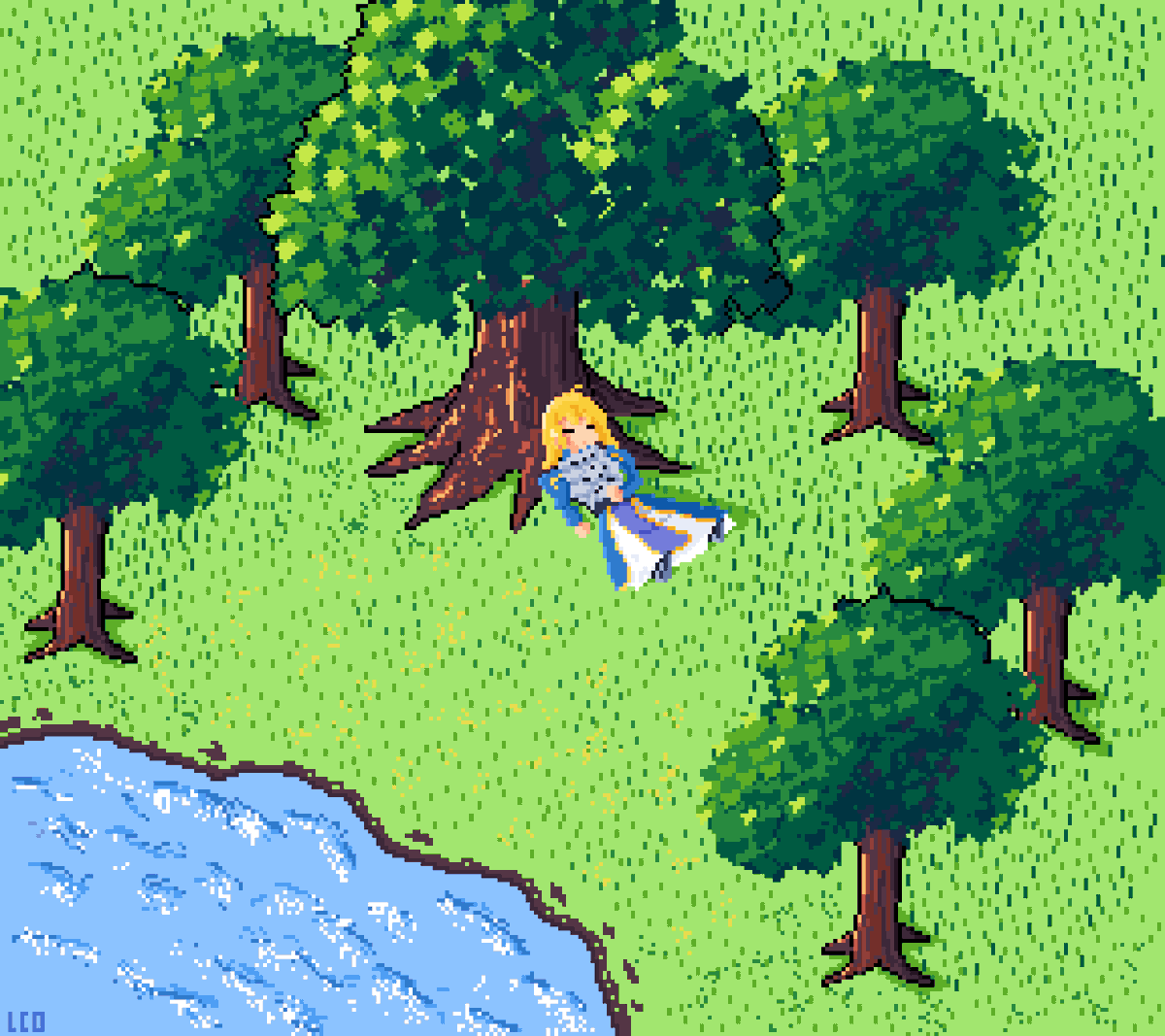 The dream can continue 
(remake)
#pixelart #ドット絵 #FateGO #FGO #ArtoriaPendragon #アルトリア・ペンドラゴン