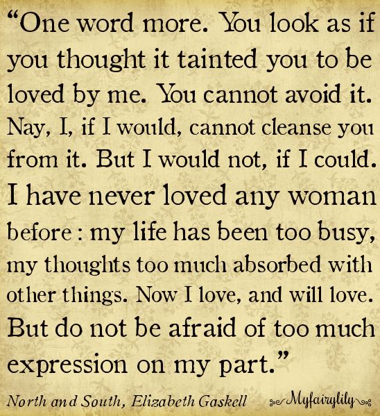 This is one of many quotes I wish they'd kept in the 2004 series of North and South. Give us an example of a quote from Elizabeth Gaskell's novel that you wish had made it into the series. #ElizabethGaskell #NorthandSouth