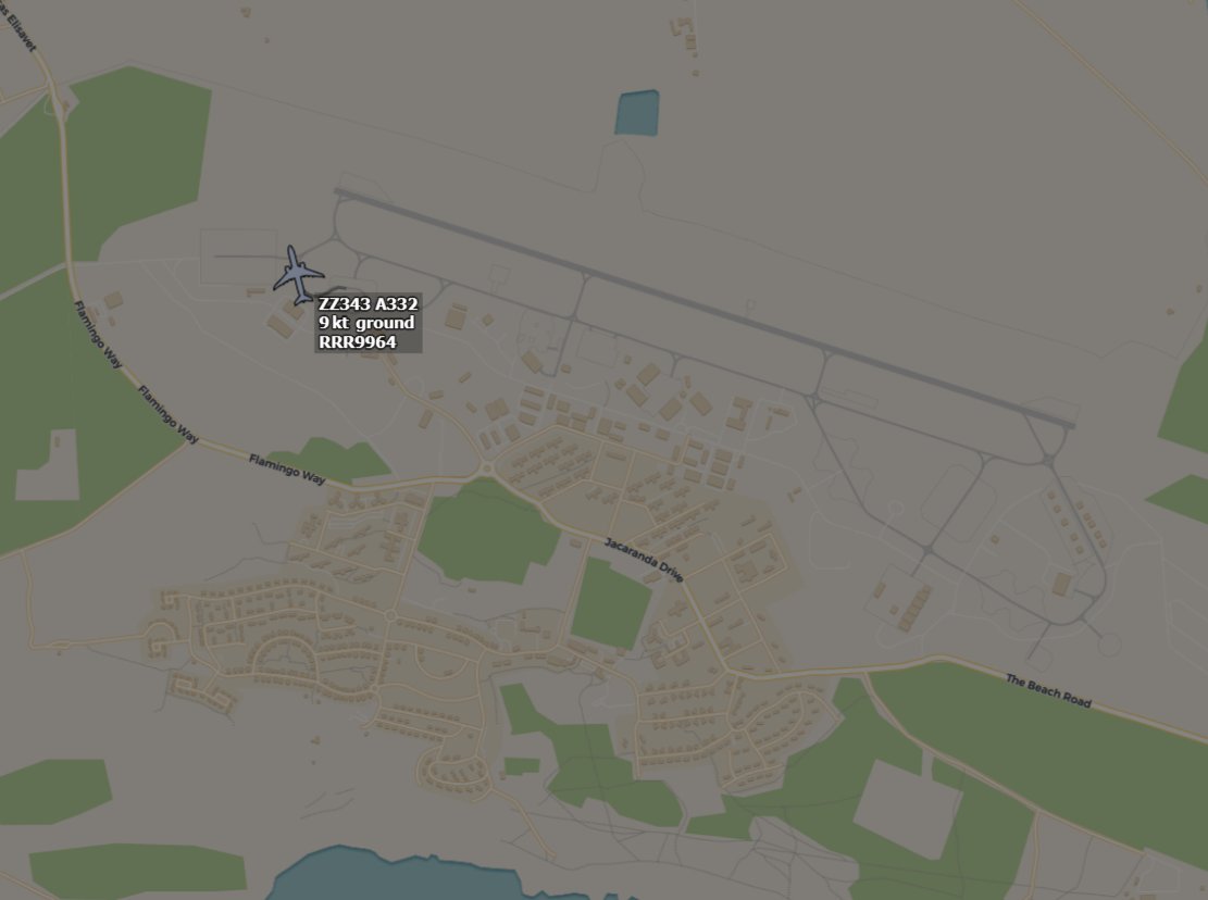 RAF Voyager taxing to takeoff from RAF Akrotiri.