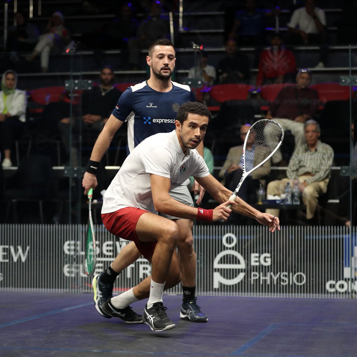 Result: @BlackBallSquash Open Men's RD2 🇪🇬 @moelsherbini1 beats [8] Baptiste Masotti 🇫🇷 3-1: 5-11, 11-7, 4-1 retired (28m) ✍️ Report: psaworldtour.com/news/black-bal… #BlackBallOpen